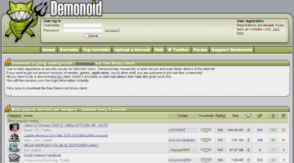 Demonoid Alternatives: Best Torrent sites Like Demonoid￼