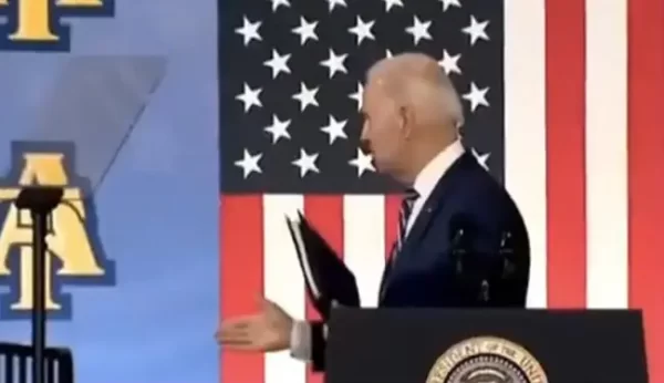 US President Joe Biden Mocked After “Shaking Hands” With Thin Air Post Speech