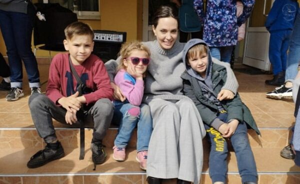 Angelina Jolie Makes Surprise Ukraine Trip, Meets Children, Volunteers
