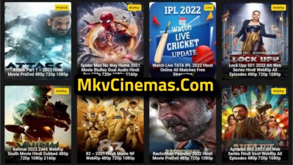 MkvCinemas 2022 – HD Bollywood Hollywood Movies Download 